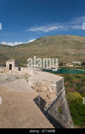 Albania, Albanian Riviera, Port Palermo, Ali Pasha Castle Stock Photo