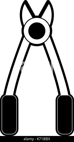 wire cutter tool icon image  Stock Vector
