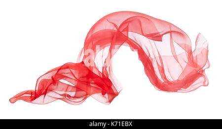soft chiffon flying with curve and wave pattern Stock Photo