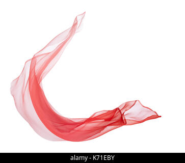soft chiffon flying with curve and wave pattern Stock Photo