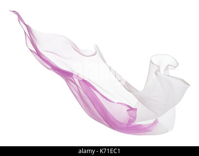soft chiffon flying with curve and wave pattern Stock Photo