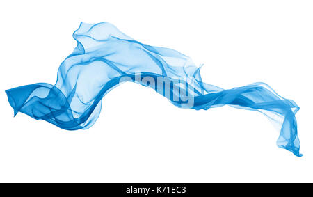 soft chiffon flying with curve and wave pattern Stock Photo