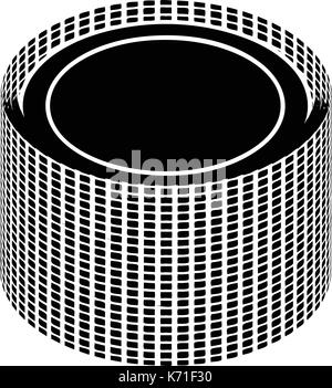 Building roll net icon, simple style Stock Vector