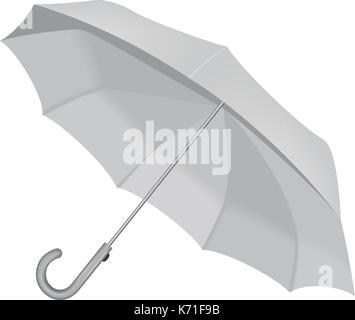 Download Front round umbrella mockup, realistic style Stock Vector ...