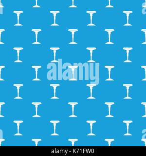 Bar stool pattern seamless blue Stock Vector