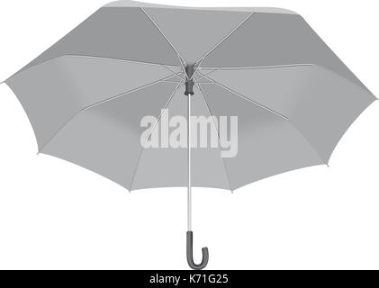 Download Front round umbrella mockup, realistic style Stock Vector ...