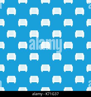 Armchair pattern seamless blue Stock Vector