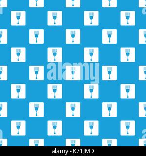Bar code scanner pattern seamless blue Stock Vector