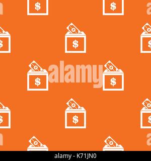 Donation box pattern seamless Stock Vector