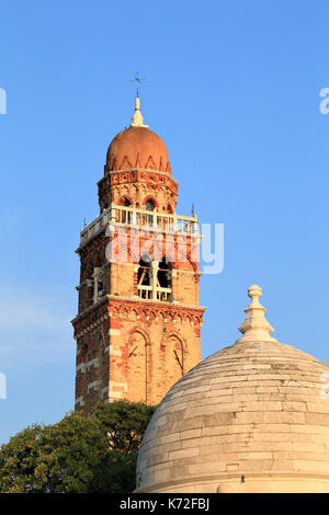 Chiesa di San Michele in Isola, Church of San Michele Cemetery Island, Emiliana Chapel (left), Venice Stock Photo