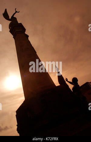 Northumbrian Regiments Boer War Memorial, Haymarket, Newcastle upon Tyne Stock Photo