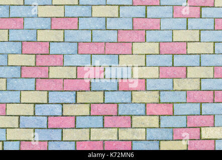 Paving slabs by mosaic close-up. Stock Photo