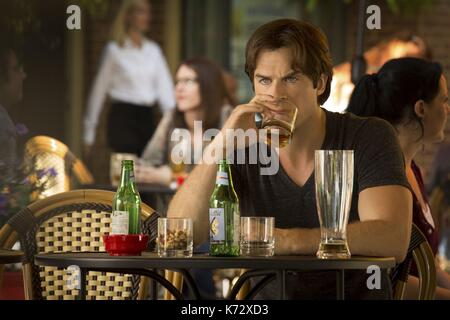 The Vampire Diaries  TV Series 2009 -  USA  Created by  Julie Plec, Kevin Williamson   2015 Season 7, episode 1 : Day One of Twenty-Two Thousand, Give or Take  Director : Pascal Verschooris  Ian Somerhalder    .  It is forbidden to reproduce the photograph out of context of the promotion of the film. It must be credited to the Film Company and/or the photographer assigned by or authorized by/allowed on the set by the Film Company. Restricted to Editorial Use. Photo12 does not grant publicity rights of the persons represented. Stock Photo