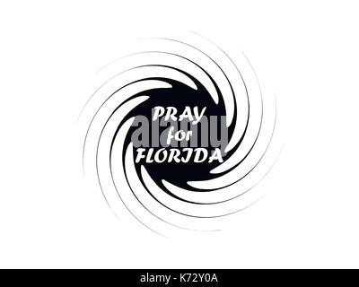 Irma hurricane symbol, natural disaster, tornado icon. Vector illustration Stock Vector