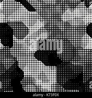 Modern seamless pattern with dots transition halftone Stock Vector ...