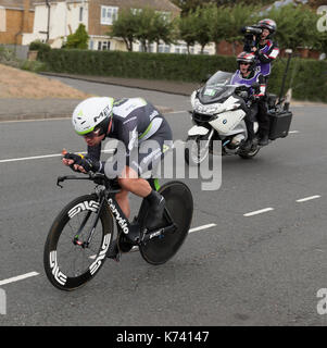 Tour of Britain cycle race 2017 stage 5 Clacton on sea Stock Photo