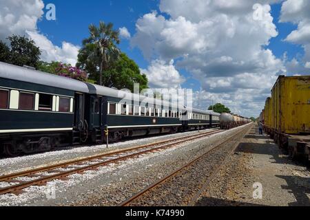 Namibia, Otjozondjupa region, the Shongololo express train in Otjiwarongo station Stock Photo