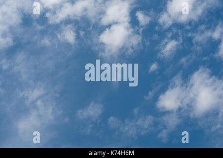 Beautiful sky with few clouds for backgrounds. Stock Photo