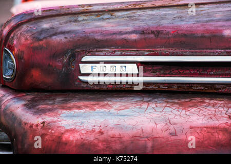 1949 Ford Pick up truck bonnet abstract Stock Photo