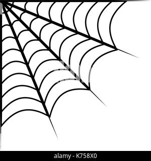 spider web vector symbol icon design. Beautiful illustration isolated on white background Stock Vector
