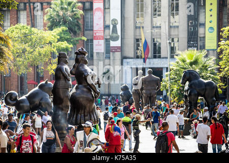 Botero Plaza, Medellin, Colombia Stock Photo