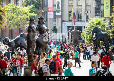 Botero Plaza, Medellin, Colombia Stock Photo