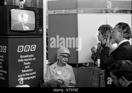 Conservative Party Conference Blackpool Winter Gardens 1973 UK 1970s England HOMER SYKES Stock Photo