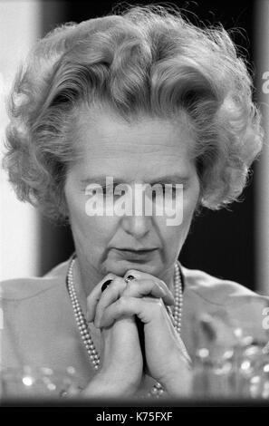 Margaret Thatcher portrait 1973 Conservative Party Conference Blackpool Winter Gardens 1970s Lancashire England October 1973. UK HOMER SYKES Stock Photo