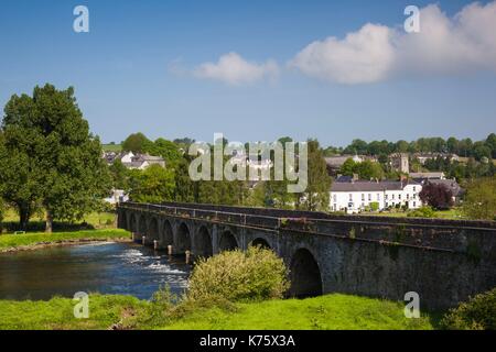 Inistioge, County Kilkenny, Ireland View of the picturesque village ...