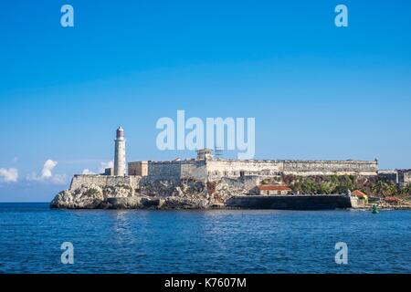 Cuba, Havana, the Morro-Cabana Military-Historical Site, Castillo de los  Tres Reyes Magos del Morro (a UNESCO Heritage Site Stock Photo - Alamy