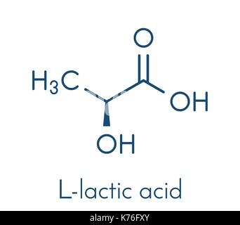 Sodium lactate, chemical structure. Skeletal formula Stock Vector Image &  Art - Alamy