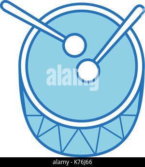drum and drumsticks bass music top view icon Stock Vector Image & Art ...
