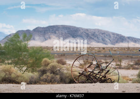 Baker, California, in the Mojave Desert Stock Photo