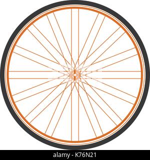 bicycle wheel Stock Vector