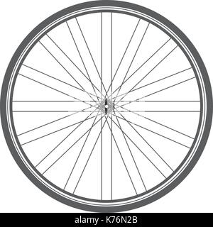 bicycle wheel Stock Vector