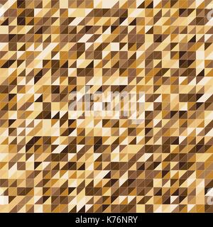 Pixelated gold color stripe pattern background, stock vector Stock Vector