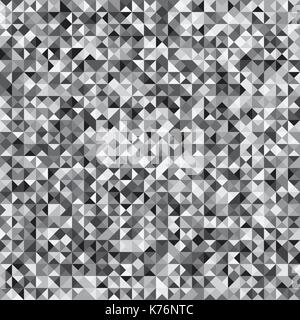 Pixelated grey mosaic check pattern background, stock vector Stock Vector