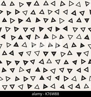 Seamless primitive jumble minimalism patterns. Randomly scattered geometric shapes. Abstract background design Stock Vector
