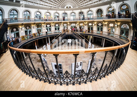 Inside The Corn Exchange, Leeds, West Yorkshire, England. Stock Photo