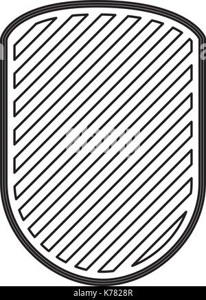 rounded shield in monochrome and striped Stock Vector Image & Art - Alamy