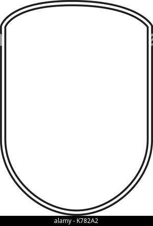 shield black silhouette and double contour Stock Vector Image & Art - Alamy