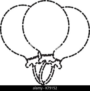 Balloons celebration symbol Stock Vector