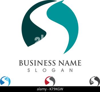 River Logo Template ilustration icon Stock Vector