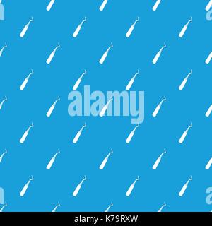 Dental probe pattern seamless blue Stock Vector