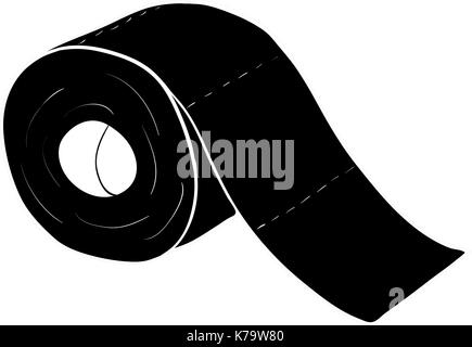 toilet paper rool vector symbol icon design. Beautiful illustration ...