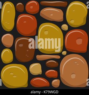 stone wall game texture beautiful banner wallpaper design illustration Stock Vector