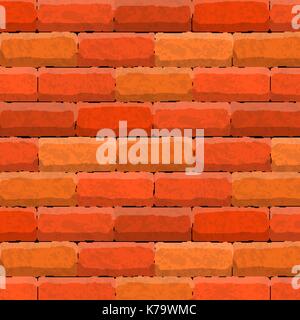 brick wall texture beautiful banner wallpaper design illustration Stock Vector