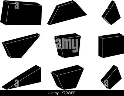 simple stone set vector symbol icon design. Beautiful illustration ...