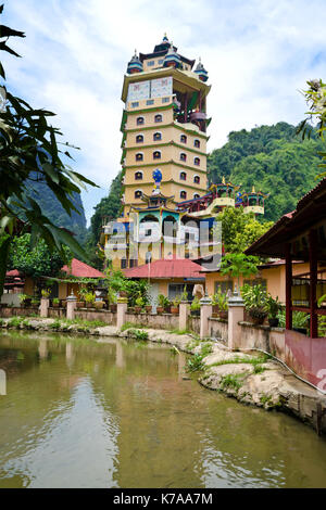 Tambun Tibetian Buddhist Temple, Perak - Tambun Tibetian Temple, also known as Jingang Jing She by the locals, is surrounded by magnificent perimeters Stock Photo