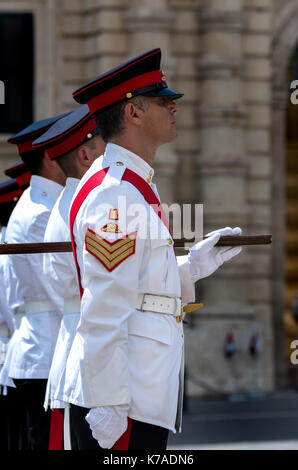 Armed Forces of Malta guard of honour during ceremony in front of the ...